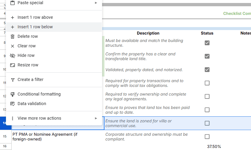 Add row if you want to add the additional documents